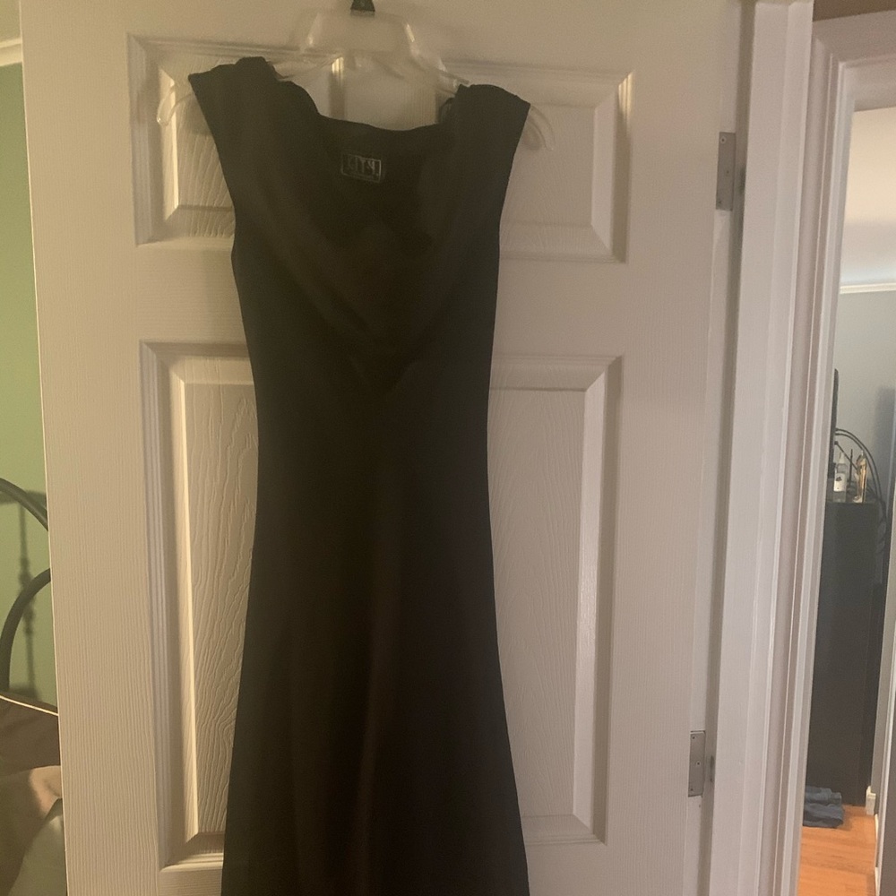 Black high low dress